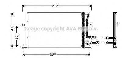 AVA QUALITY COOLING fd5227 -  Конденсатор, кондиционер